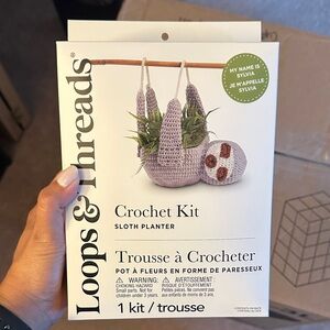 Loops & Threads Sloth Planter Crochet Kit